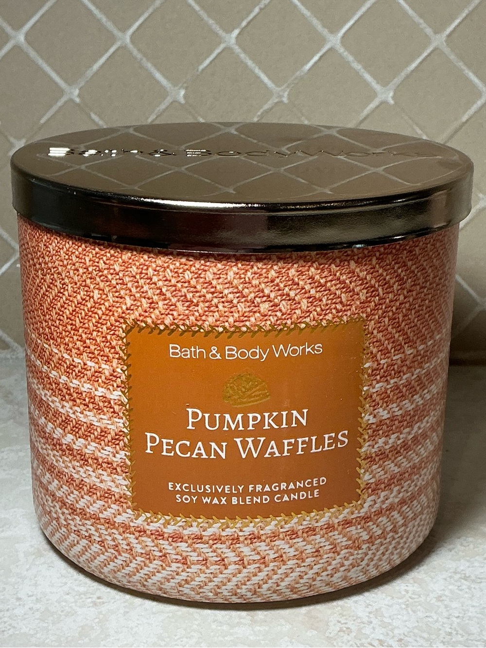 Bath & Body Works Pumpkin Pecan Waffles 3-Wick Candle 14.5 oz New